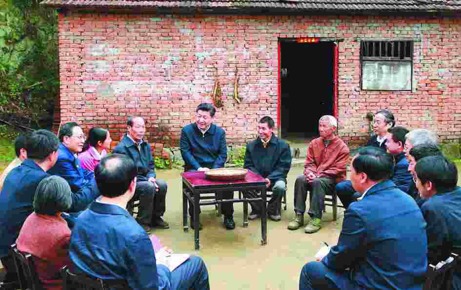 4��24���������й����뿂��ӛ��������ϯ������܊ί��ϯ��(x��)��ƽ�������н�կ�h��ʯ�l(xi��ng)�󞳴����ꐝ����ͬ�����H�н�����ӛ��������z