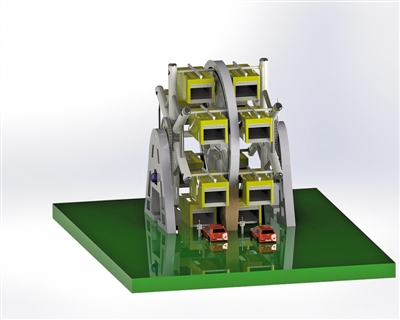 飛輪式停車機(jī)器人效果圖